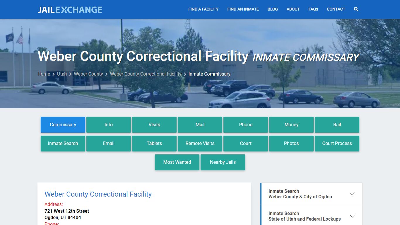 Weber County Correctional Facility Inmate Commissary - Jail Exchange