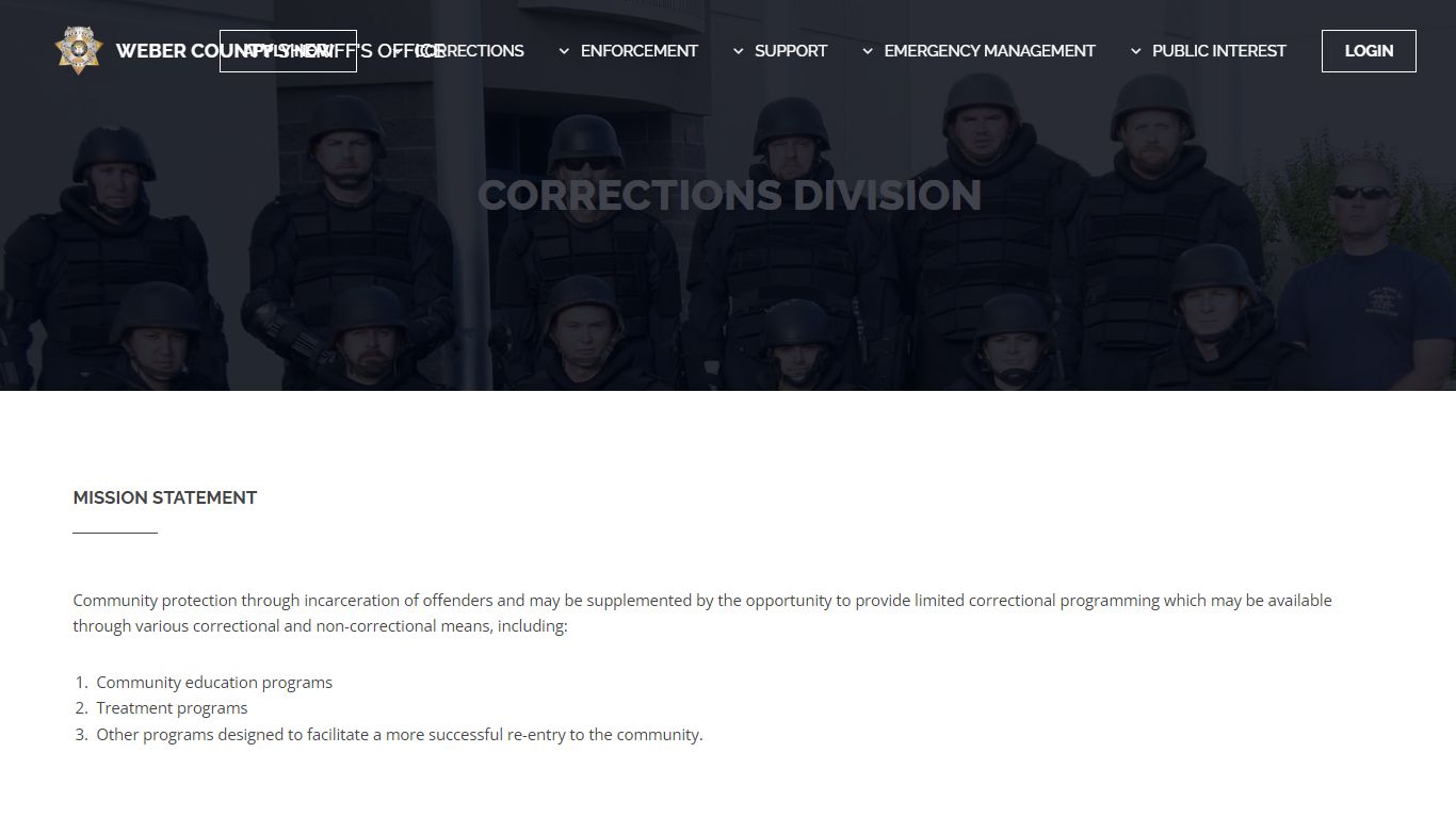 Weber County Sheriff - Corrections